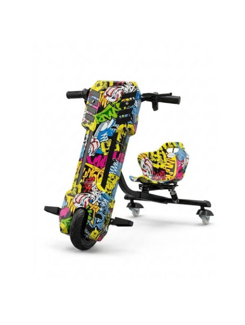 FT 36V Electric Drift Scooter for Kids & Teens – Rechargeable 3 Wheel Ride-On Drift Scooter with Powerful Motor, Stable Design, Yellow الصورة الرئيسية