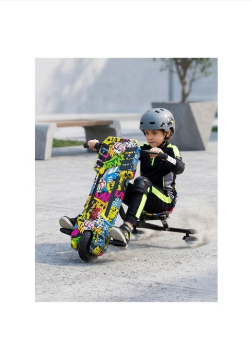 FT 36V Electric Drift Scooter for Kids & Teens – Rechargeable 3 Wheel Ride-On Drift Scooter with Powerful Motor, Stable Design, Yellow