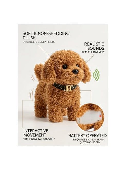 Pet Pals B/O Dog Toy – Battery Operated Interactive Plush Dog Toy (3 Assorted Designs) for Kids صورة ثانوية