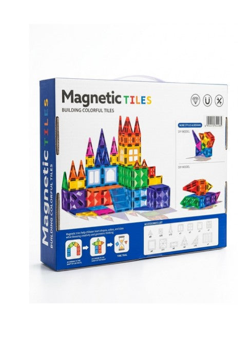 78-Piece Magnetic Building Tiles Set – 188-M42 STEM Educational Magnetic Construction Toy for Kids with Strong Magnets and Creative 3D Building Pieces الصورة الرئيسية