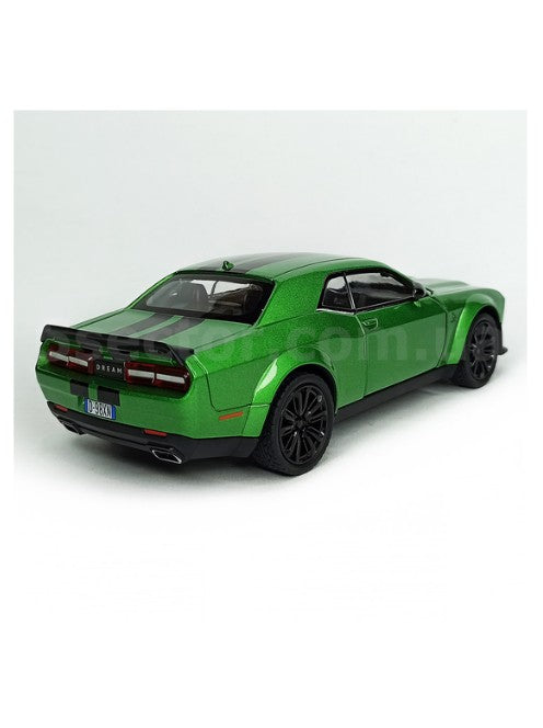 Dodge Challenger SRT Hellcat D.98XN 1:24 Diecast - Green