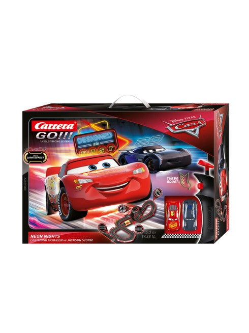 Carrera GO ! Cars Neon Nights 5.3m (17.38 ft) Racing Set – 62477
