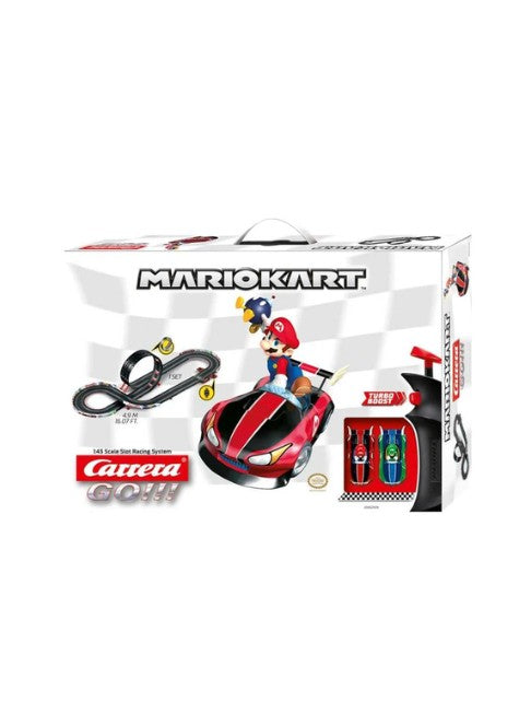 Carrera GO!!! Mario Kart Wii Slot Car Racing Set 4.9M 16.08ft 1:43 Scale with Mario & Luigi Cars Turbo Controllers 62509 صورة ثانوية
