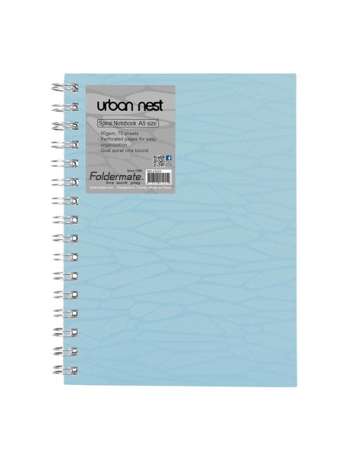 Foldermate 1 Subject notebook A5 |120 Sheets |Ruled notebook, 80gsm | Asstored Pastel Color
