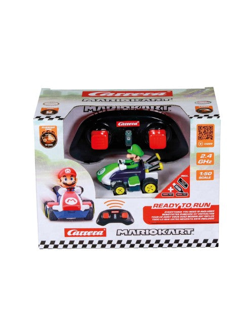 Carrera RC Mario Kart Mini Luigi Ready-to-Run Remote Control Car Official Nintendo Licensed Toy