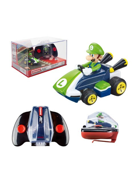 Carrera RC Mario Kart Mini Luigi 1:50 Remote Control Car Fast Fun Ready-to-Run for Kids and Adults
