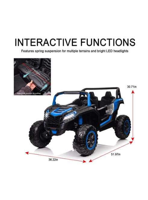 Lovely Baby 24V UTV Ride-On Car LB 032EL for Kids 2-6 Years – 2 Motors, EVA Wheels, Remote Control, Leather Seat, Bluetooth, MP3, USB – Off-Road Electric Vehicle