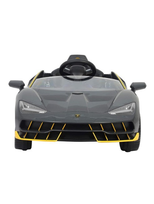 Lamborghini Centenario Ride-On Car  Kids Electric Car with EVA Wheels Leather Seat Remote Control, Grey