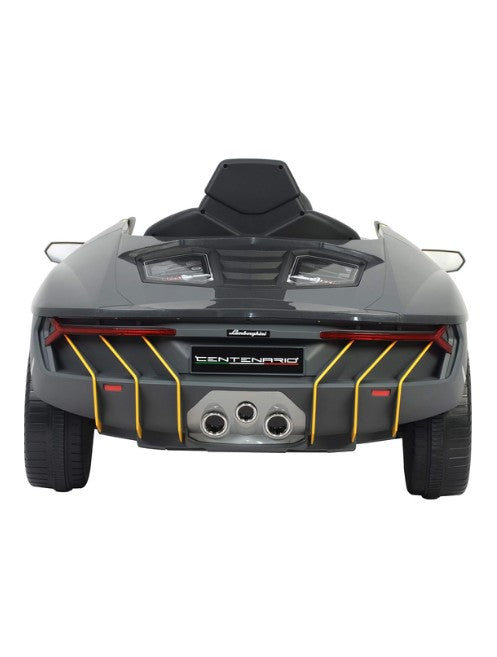 Lamborghini Centenario Ride-On Car  Kids Electric Car with EVA Wheels Leather Seat Remote Control, Grey