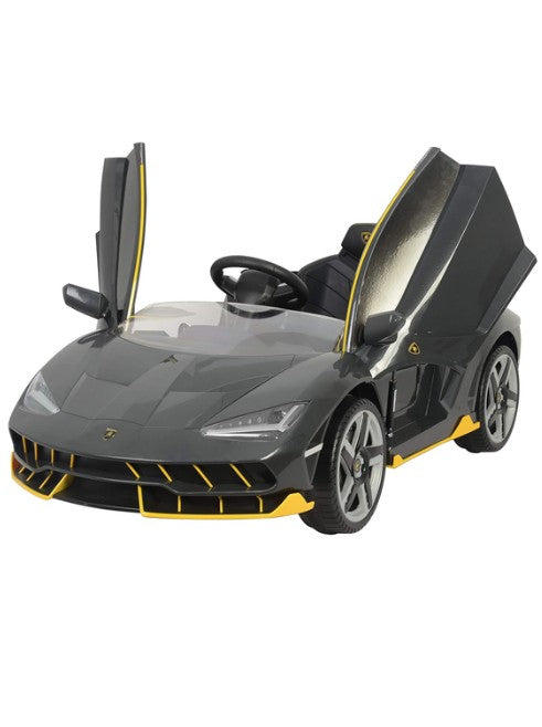 Lamborghini Centenario Ride-On Car  Kids Electric Car with EVA Wheels Leather Seat Remote Control, Grey الصورة الرئيسية