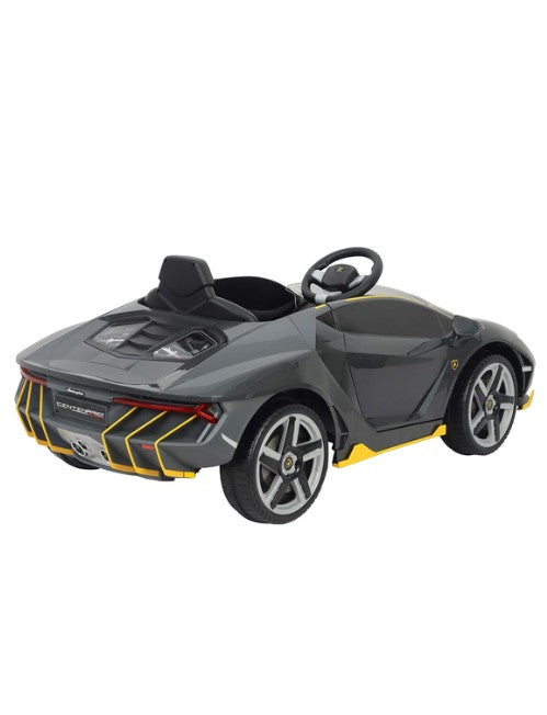 Lamborghini Centenario Ride-On Car  Kids Electric Car with EVA Wheels Leather Seat Remote Control, Grey