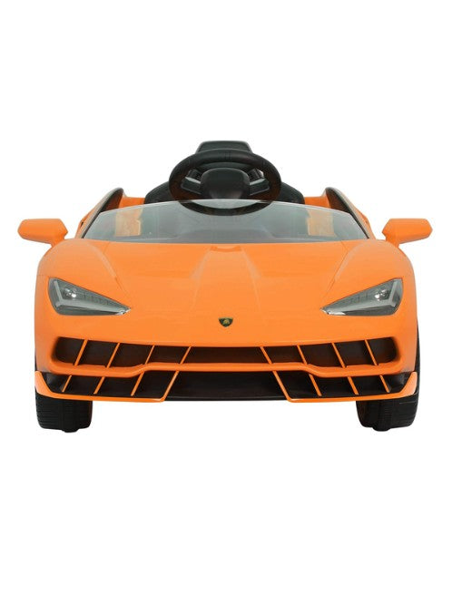 Lamborghini Centenario Ride-On Car 6726R Orange 12V Kids Electric Car with EVA Wheels Leather Seat