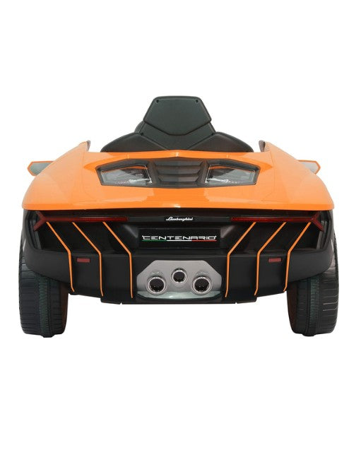 Lamborghini Centenario Ride-On Car 6726R Orange 12V Kids Electric Car with EVA Wheels Leather Seat