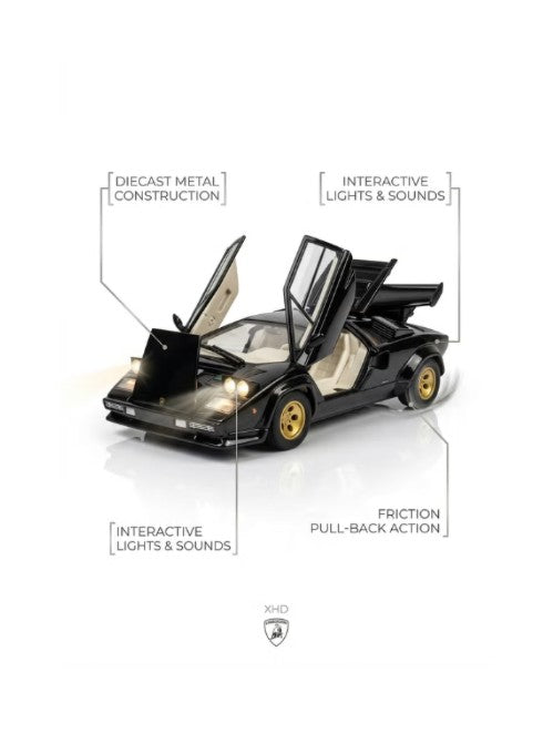 Lamborghini Countach 5000 1:24 Metal Model Diecast Asst Colours
