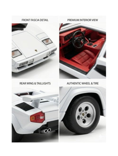 Lamborghini Countach 5000 1:24 Metal Model Diecast Asst Colours