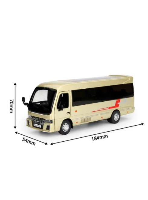 Coaster Business Car Toyota Bus 1:33 Pull back diecast