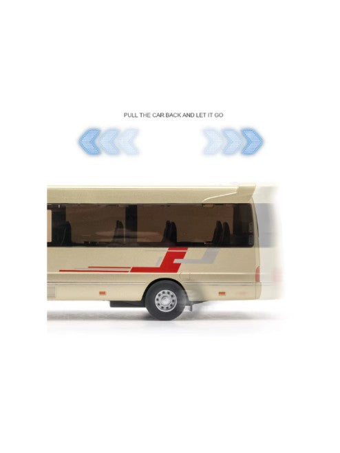 Coaster Business Car Toyota Bus 1:33 Pull back diecast