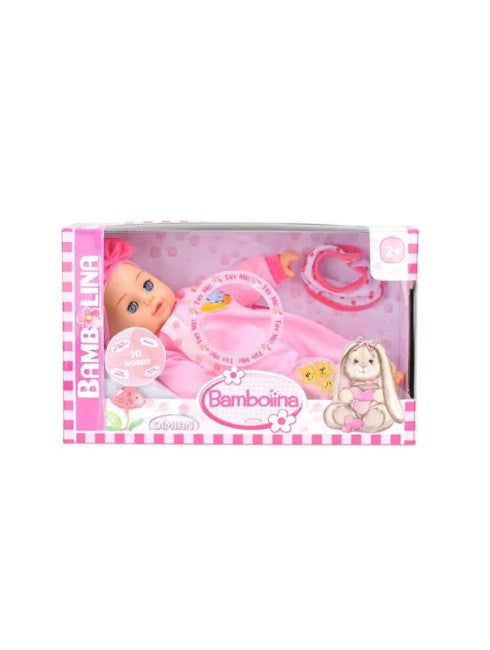 Bambolina Baby Doll 40cm – Doll With Bib With Arabic 50 Words Secondary image