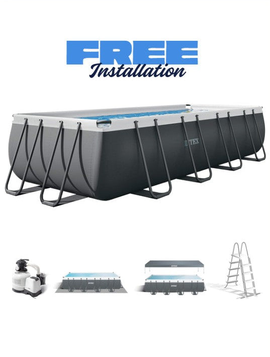 Intex Rectangular Ultra XTR Frame Swimming Pool 18feet  (549 x 274 x 132 cm) Main image