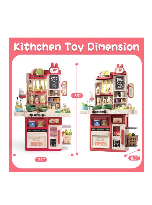 Puzzle Kitchen Set Funny – 63 Pcs is an interactive pretend-play kitchen صورة ثانوية