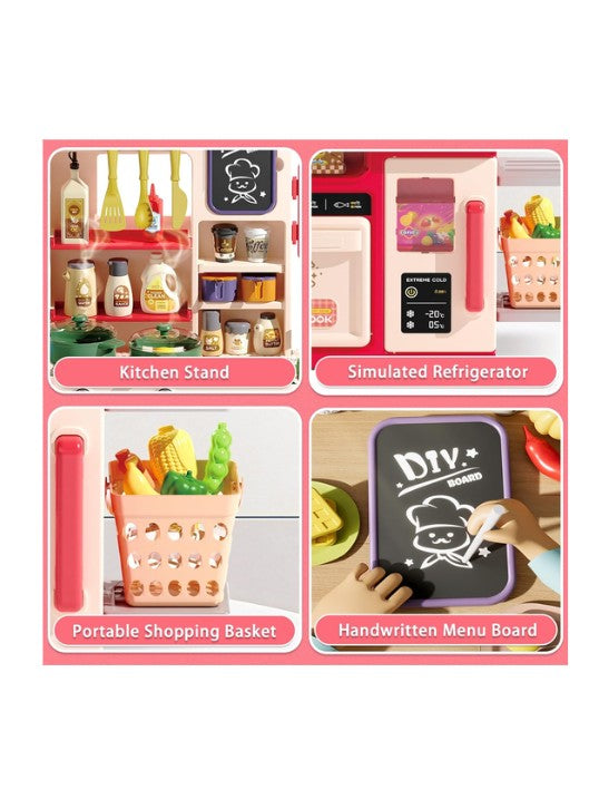 Puzzle Kitchen Set Funny – 63 Pcs is an interactive pretend-play kitchen