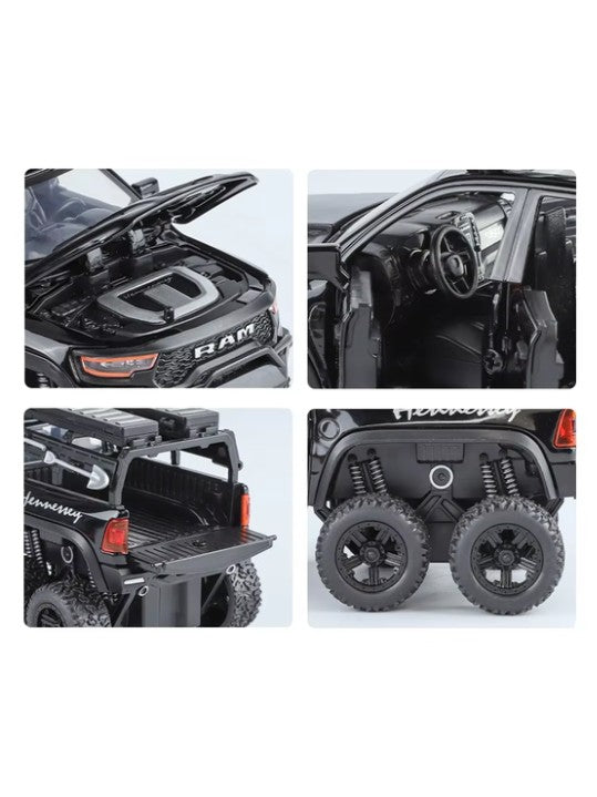 Dodge RAM 6x6 Diecast Model Car 1:24 Scale – Assorted Colors