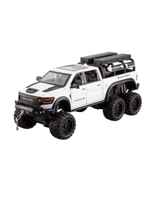 Dodge RAM 6x6 Diecast Model Car 1:24 Scale – Assorted Colors