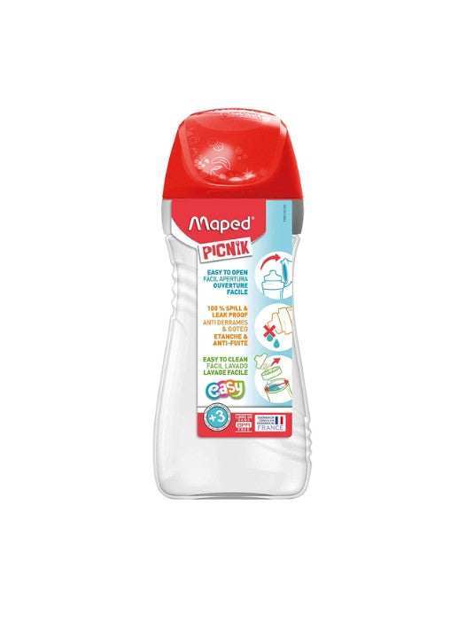 Maped Picnik Origins Water Bottle 430ml Pink / Turquoise / Red / Blue-Green Asst