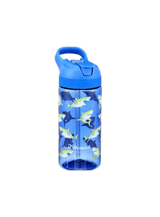 Nomad Water Bottle Sipper 0.5L Blue Shark Design الصورة الرئيسية