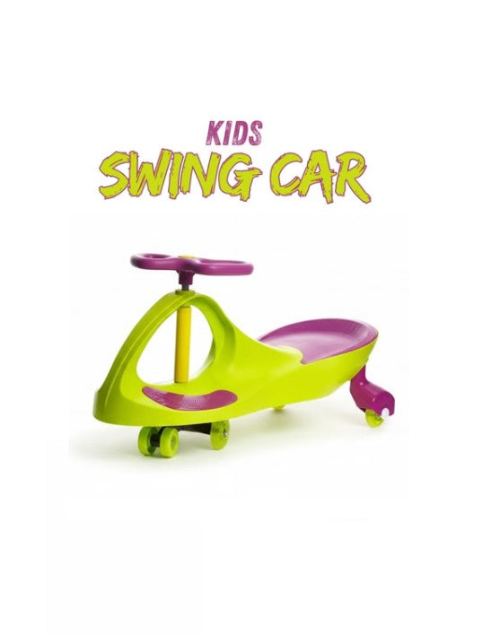 Kids Swing Car Ride-On – Green Main image