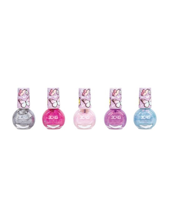 3C4G Butterfly Nail Polish Set 5pk