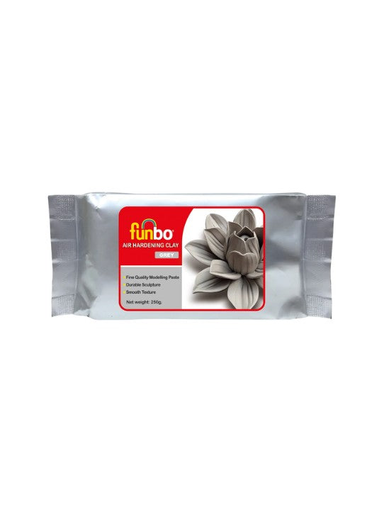 Funbo Air Hardening Clay 500gms Grey الصورة الرئيسية