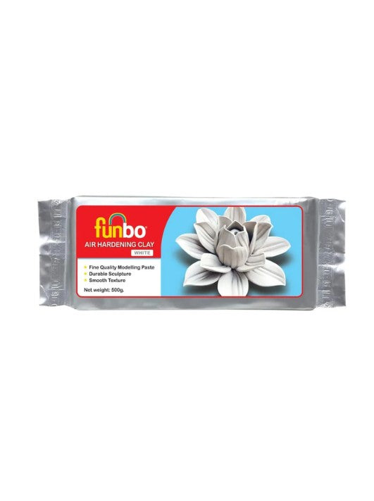 Funbo Air Hardening Clay 500g-White الصورة الرئيسية