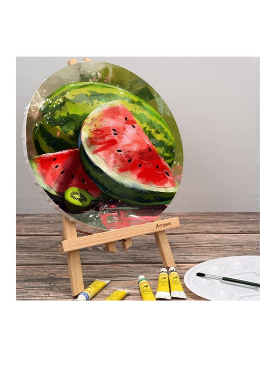 30cm Round Stretched Canvas PT
