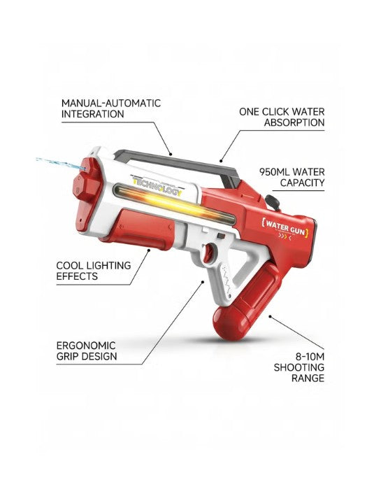 Electric Water Gun High-Pressure Water Blaster 950 ml صورة ثانوية