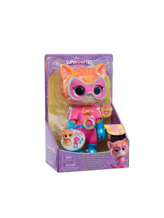 SuperKitties Cat-Tastic Transforming Ginny Lights and Sounds Figure, Kids Toys for Ages 3 Up صورة ثانوية