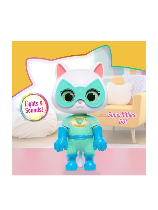 Disney Junior SuperKitties Cat-Tastic Transforming Figure Bitsy (Lights & Sounds)
