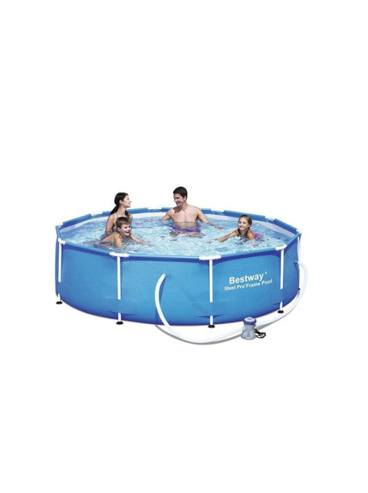 Bestway Steel Pro Frame Pool Set 305x76cm – Round Above Ground Family Swimming Pool with Durable Steel Frame Secondary image