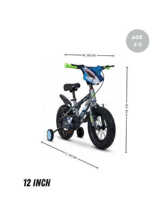Muddy Fox -  12 Inch Kids Bicycle, Shark Theme