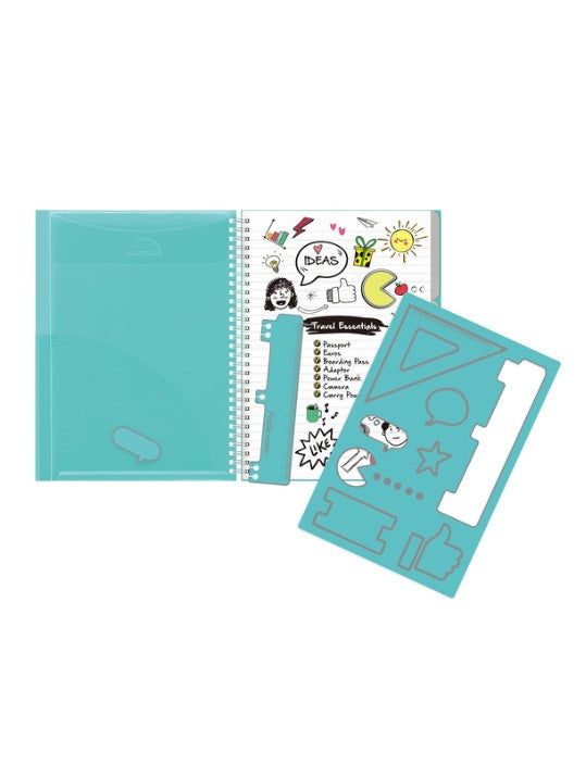 Foldermate B5 One Subject Notebook Ruled - Asst Colors
