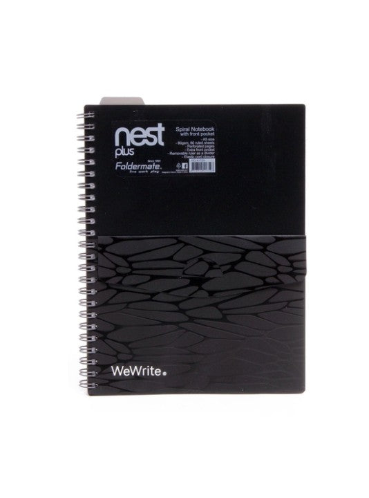 Foldermate A4 80 GSM Nest Plus Front Pocket Perforated 1 Subject Notebook (70 Sheets – Assorted Colors) الصورة الرئيسية
