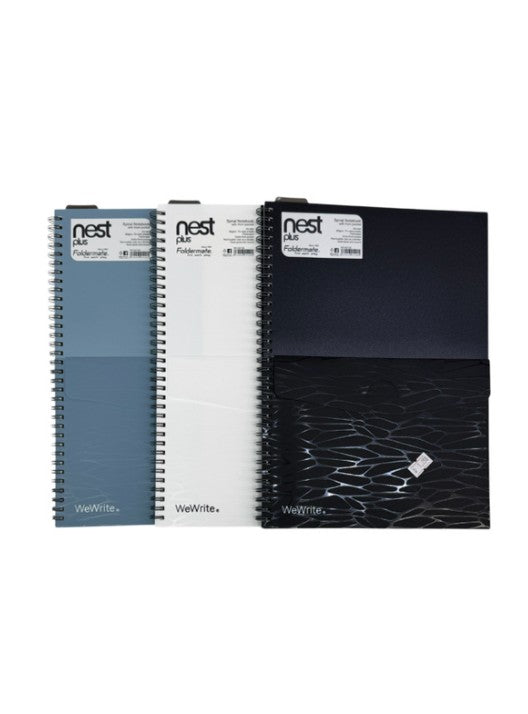 Foldermate A4 80 GSM Nest Plus Front Pocket Perforated 1 Subject Notebook (70 Sheets – Assorted Colors) صورة ثانوية