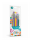 Nylon Artist Brush Rainbow Flat 7pcs
