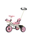 Lovely Baby Kids Tricycle LB 6565H with Parent Control, Music & LED Lights, EVA Wheels, Steel Frame, Ride-On Toy for 1-3 Years - Pink