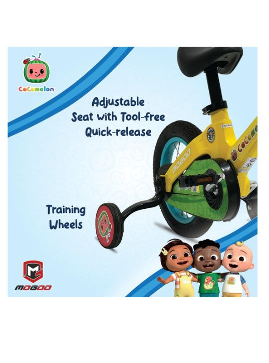 Cocomelon Bicycle 12 Inch Yellow