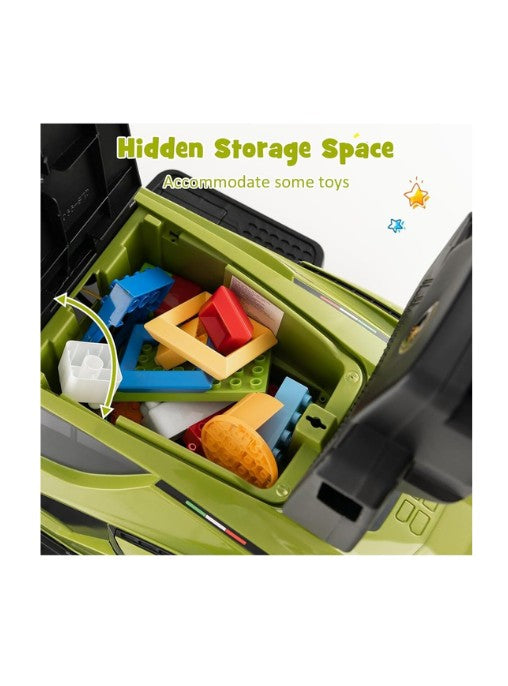 Licensed Lamborghini Ride-On Push Car for Toddlers - Green