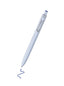 Uniball Zento Rollerball Pen, 0.7mm Fine, Water-Based Blue Ink, Linen Barrel, Pack of 1