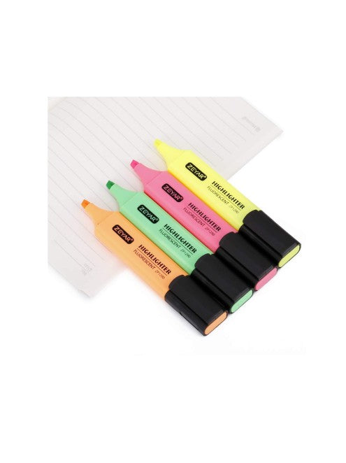 Zeyar Text Highlighter Marker – Pack of 4
