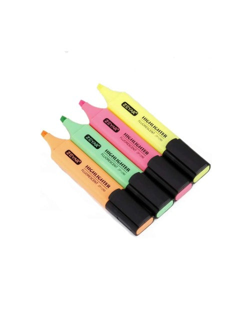 Zeyar Text Highlighter Marker – Pack of 4