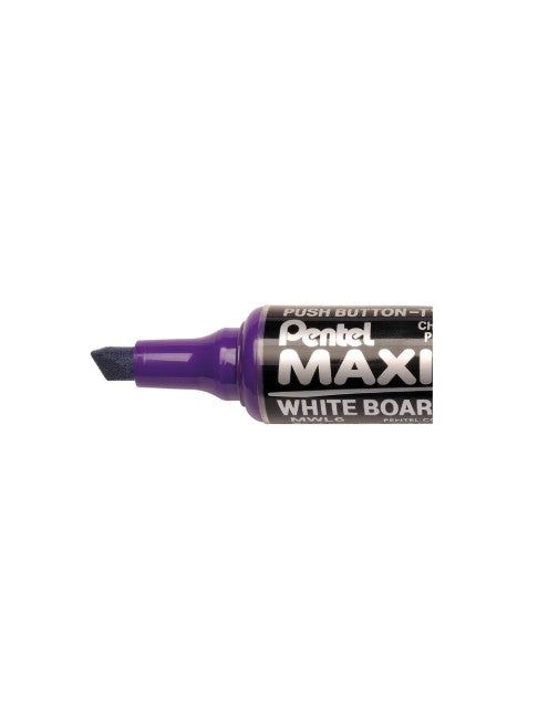Pentel Maxiflo Medium Chisel Tip Whiteboard Marker, Violet